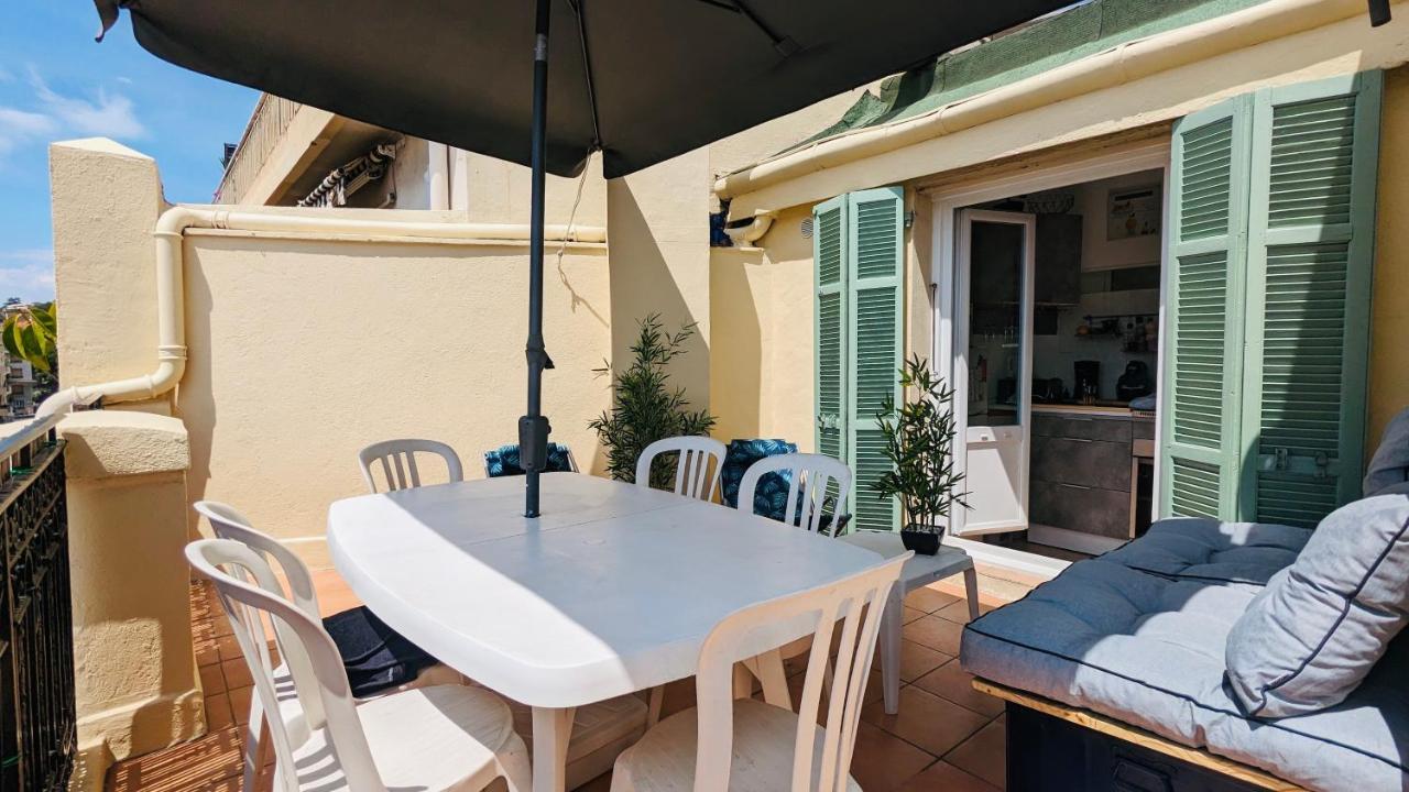 "Studio Ensoleille A Deux Pas Des Plages Avec Sa Grande Terrasse Privee !" Nice Exteriér fotografie